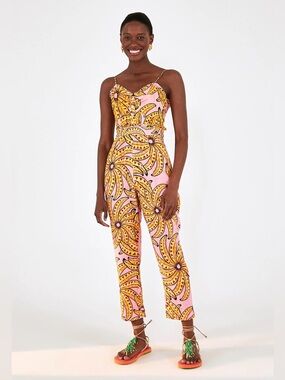 FARM Rio Banana Tank Top Jumpsuit - L